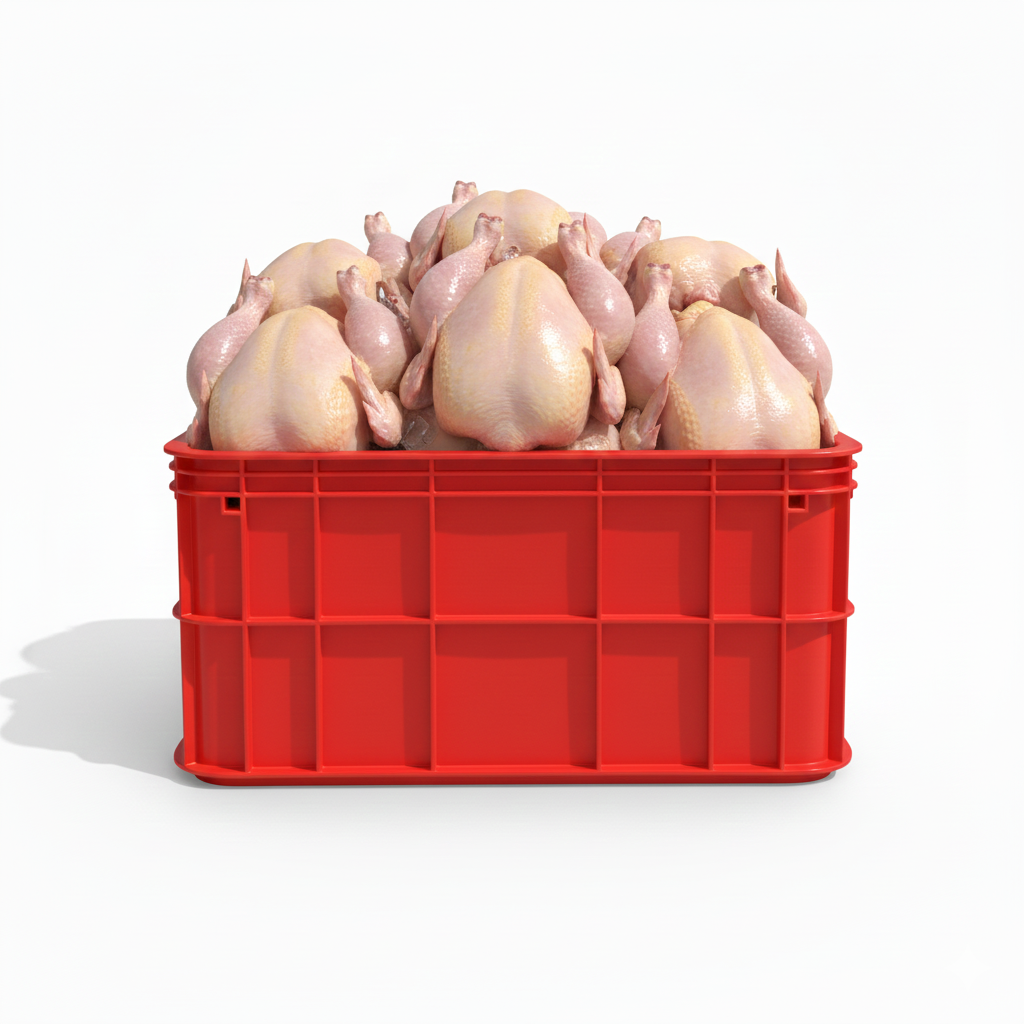 PLASTIC CHICKEN CRATES (52x36x25cm)